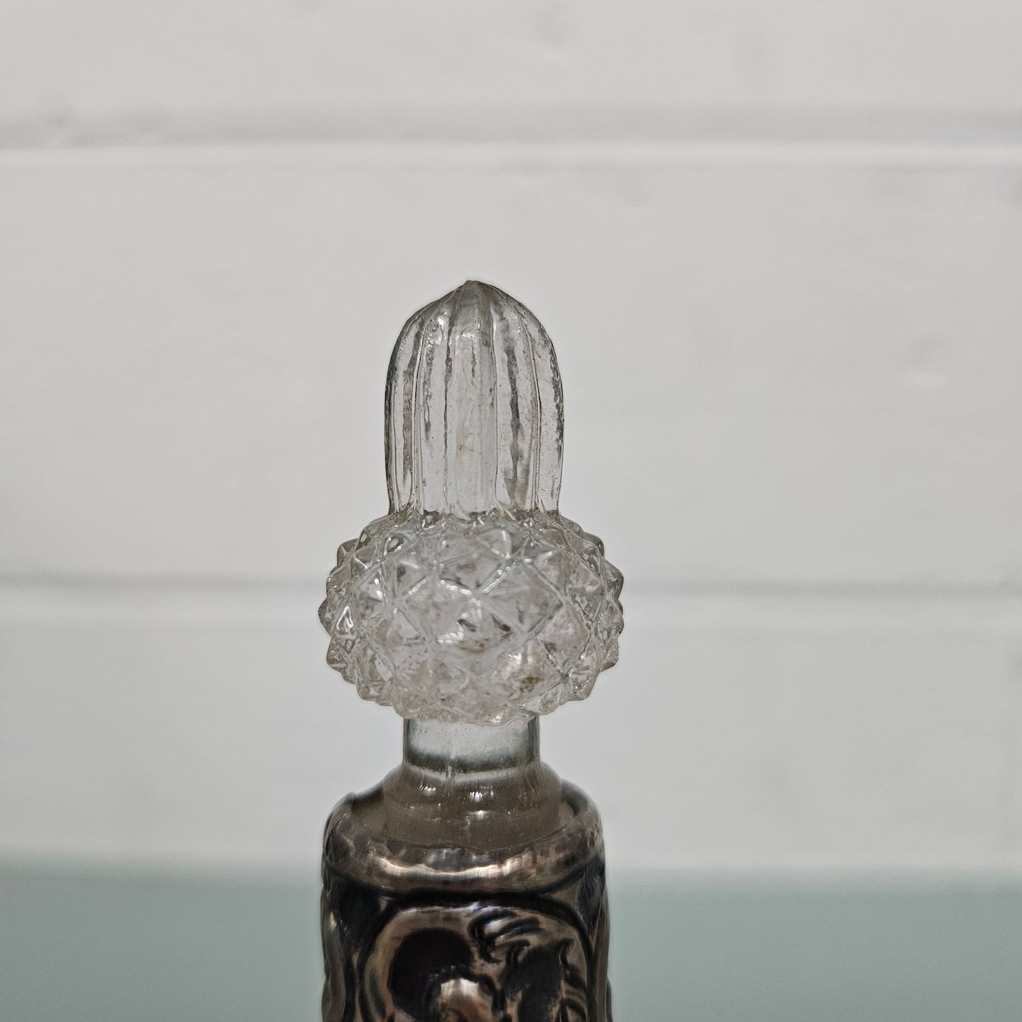 Edwardian Silver Collared Perfume Bottle