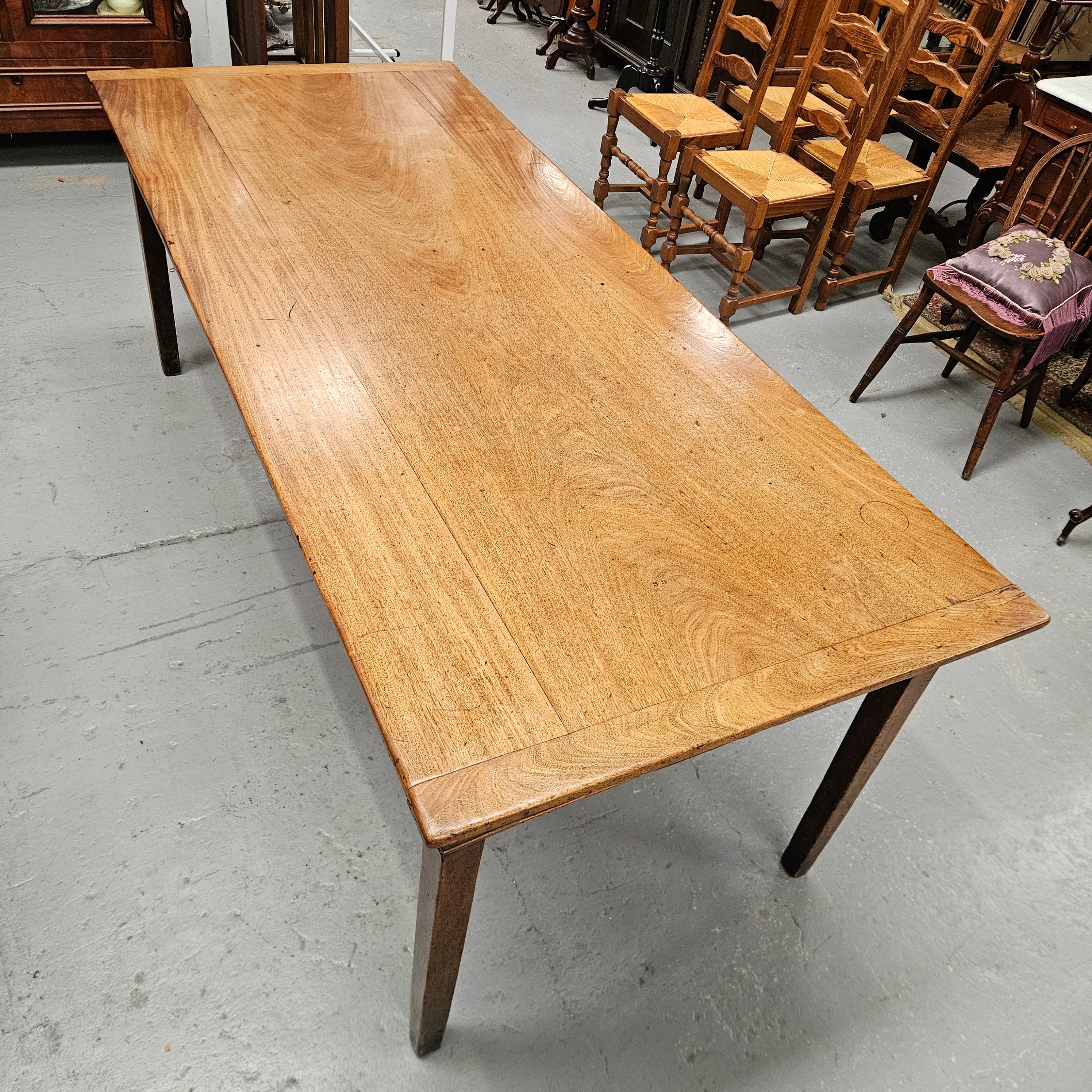 Rare Mahogany French Farmhouse Style Table C1780