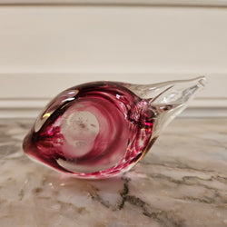 Stunning Vintage Deep Cranberry Murano Glass Sommerso Swan | Antique & Vintage | Moonee Ponds Antiques | Australia Wide Delivery