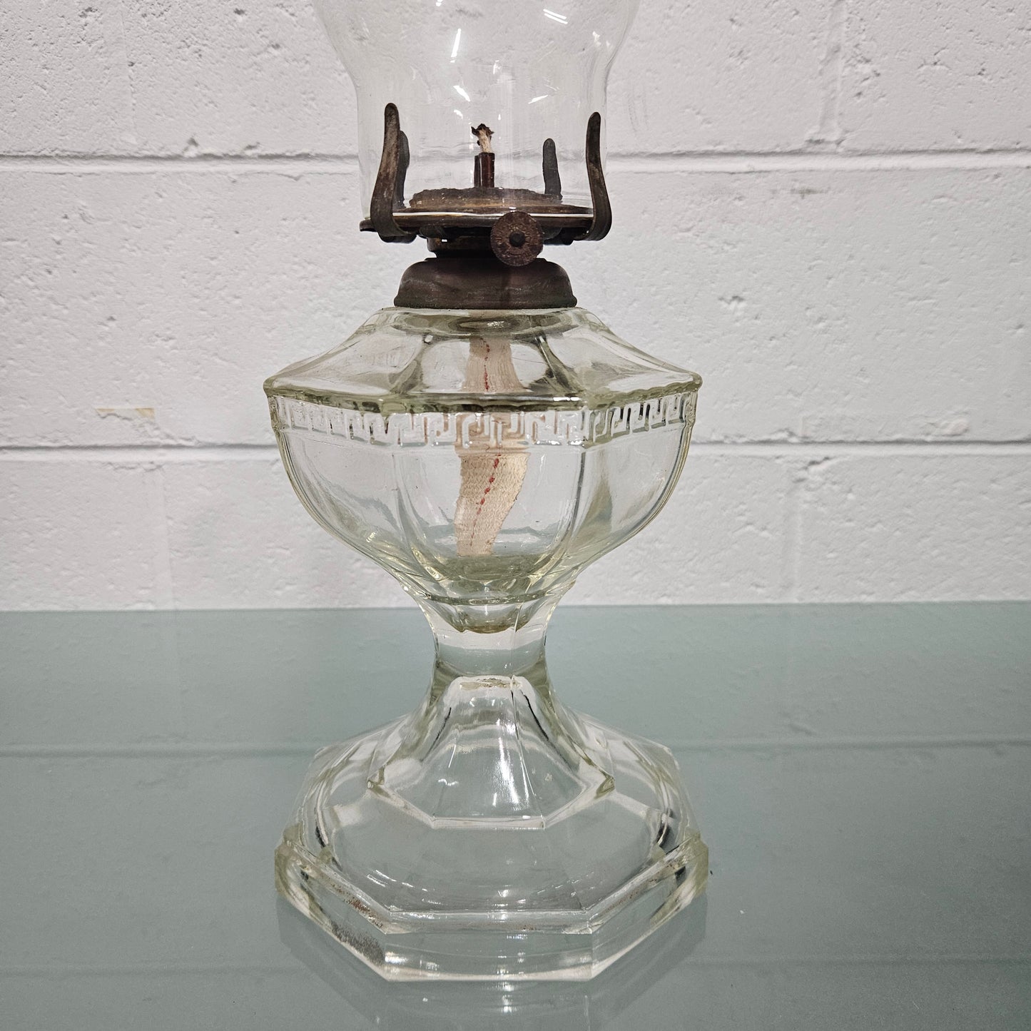 Antique Glass Kero Lamp