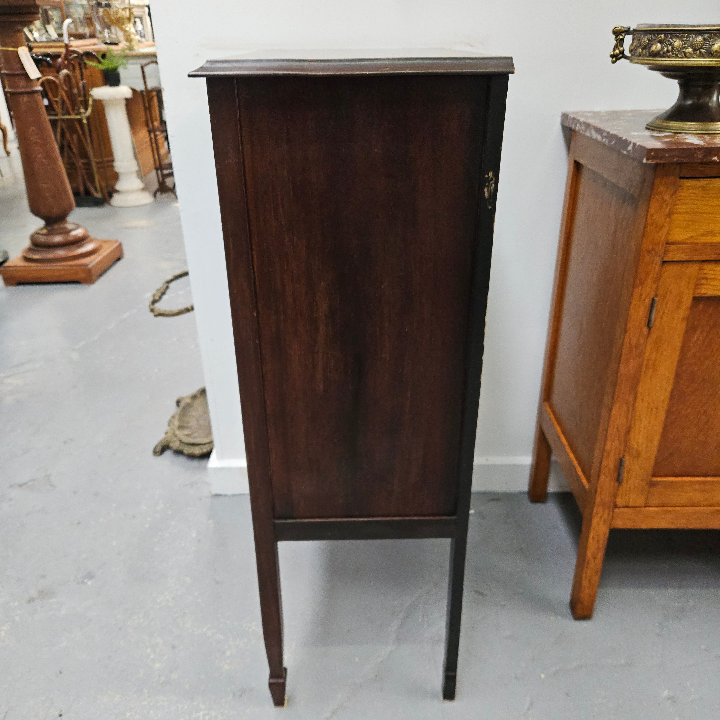 Petite Inlaid Edwardian Display Cabinet | Antique & Vintage | Moonee Ponds Antiques | Australia Wide Delivery
