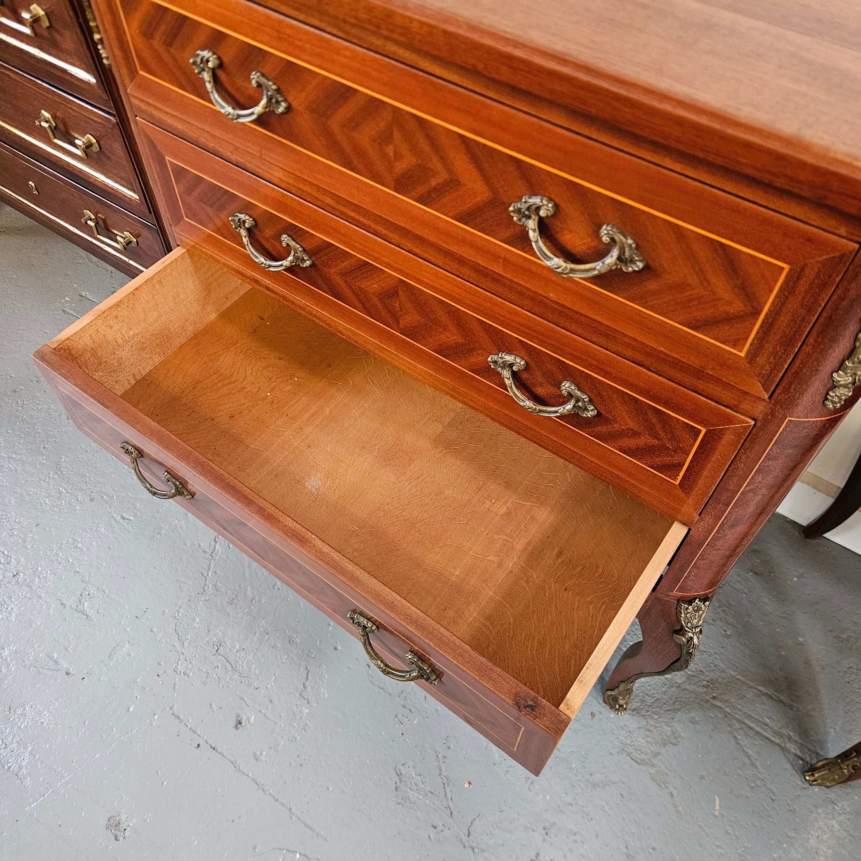 Stunning French Louis XV Style Wooden Top Commode | Antique & Vintage | Moonee Ponds Antiques | Australia Wide