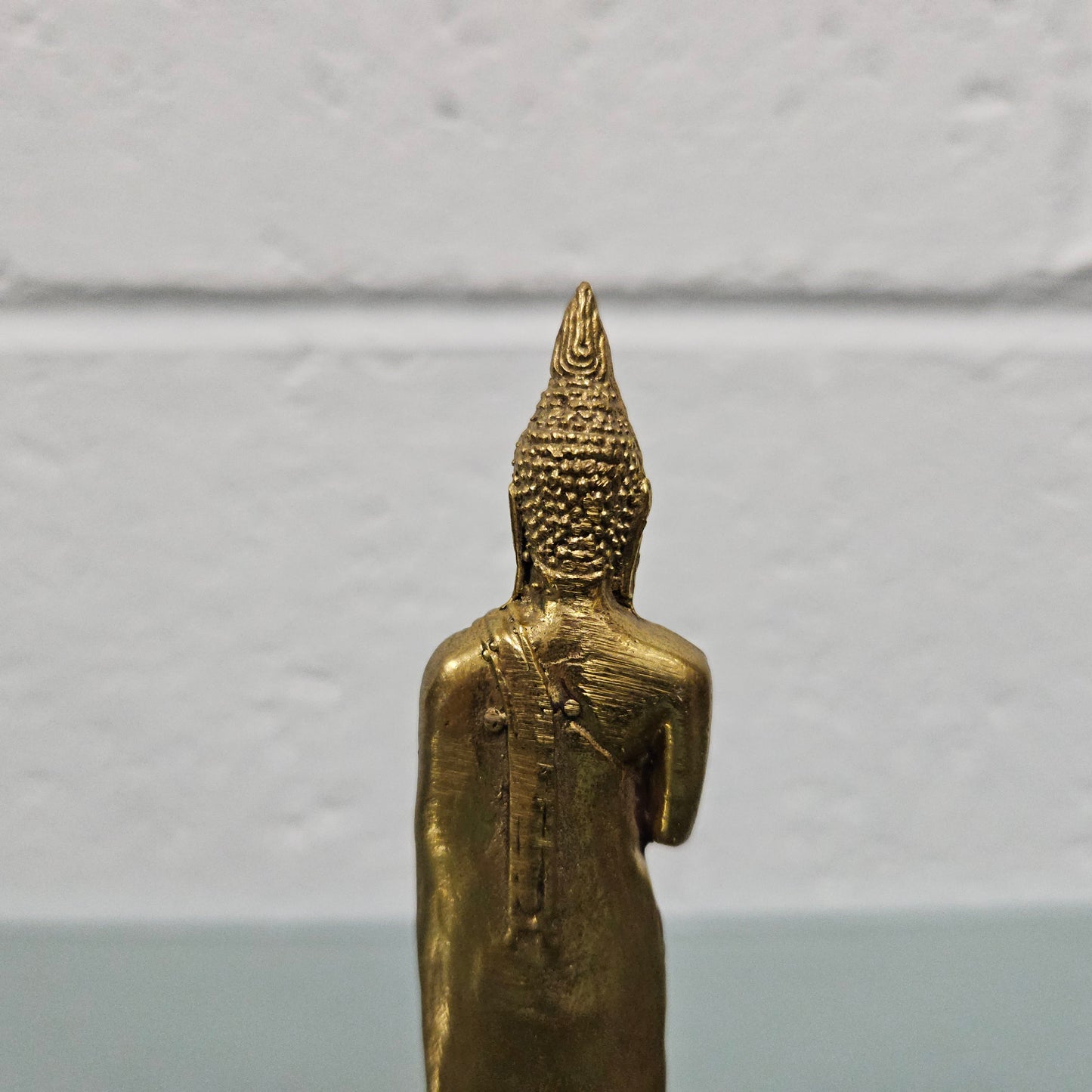 Vintage Gilt Brass Buddha Statue