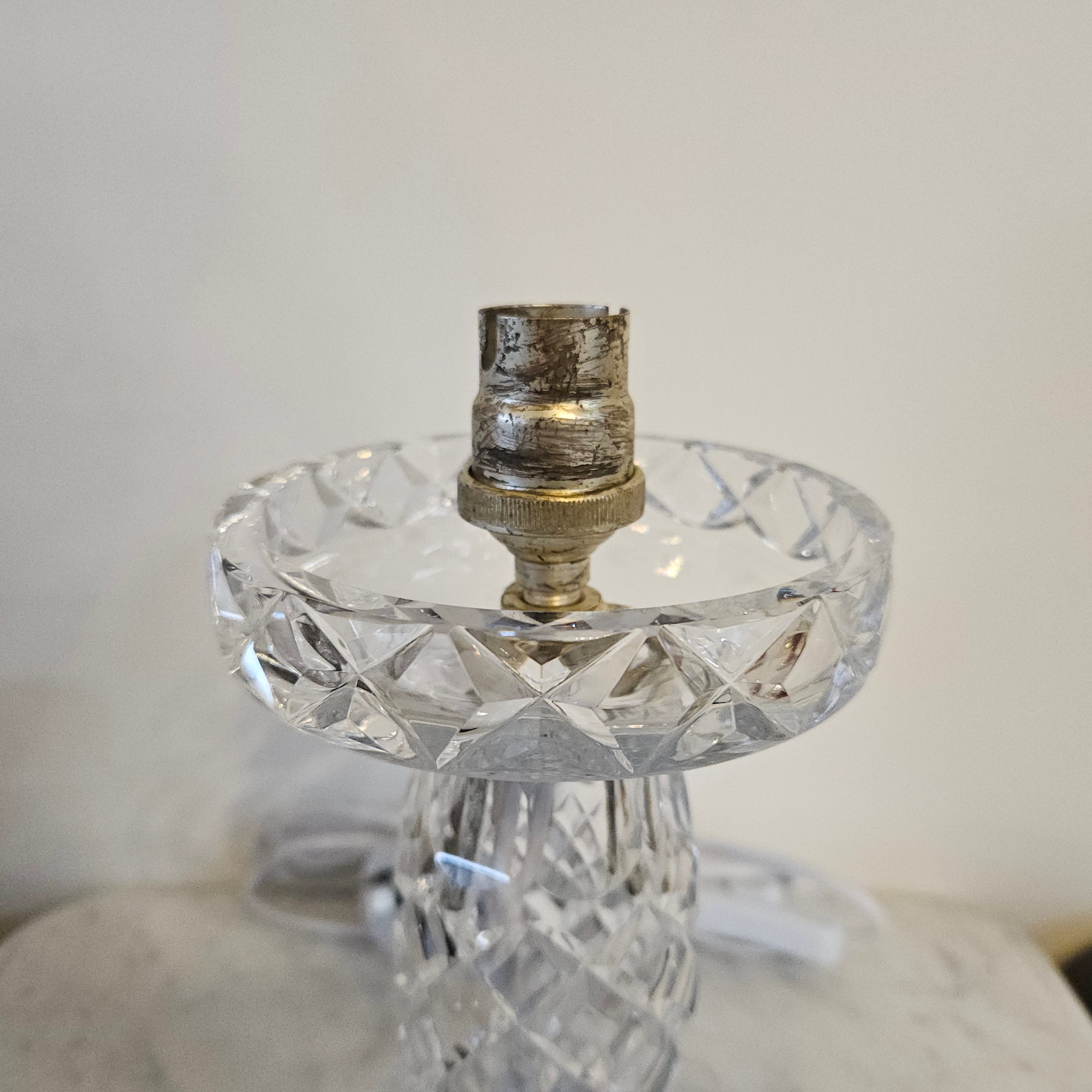 Vintage Bohemian Crystal Boudoir Table Lamp | Antique & Vintage | Moonee Ponds Antiques | Australia Wide Delivery
