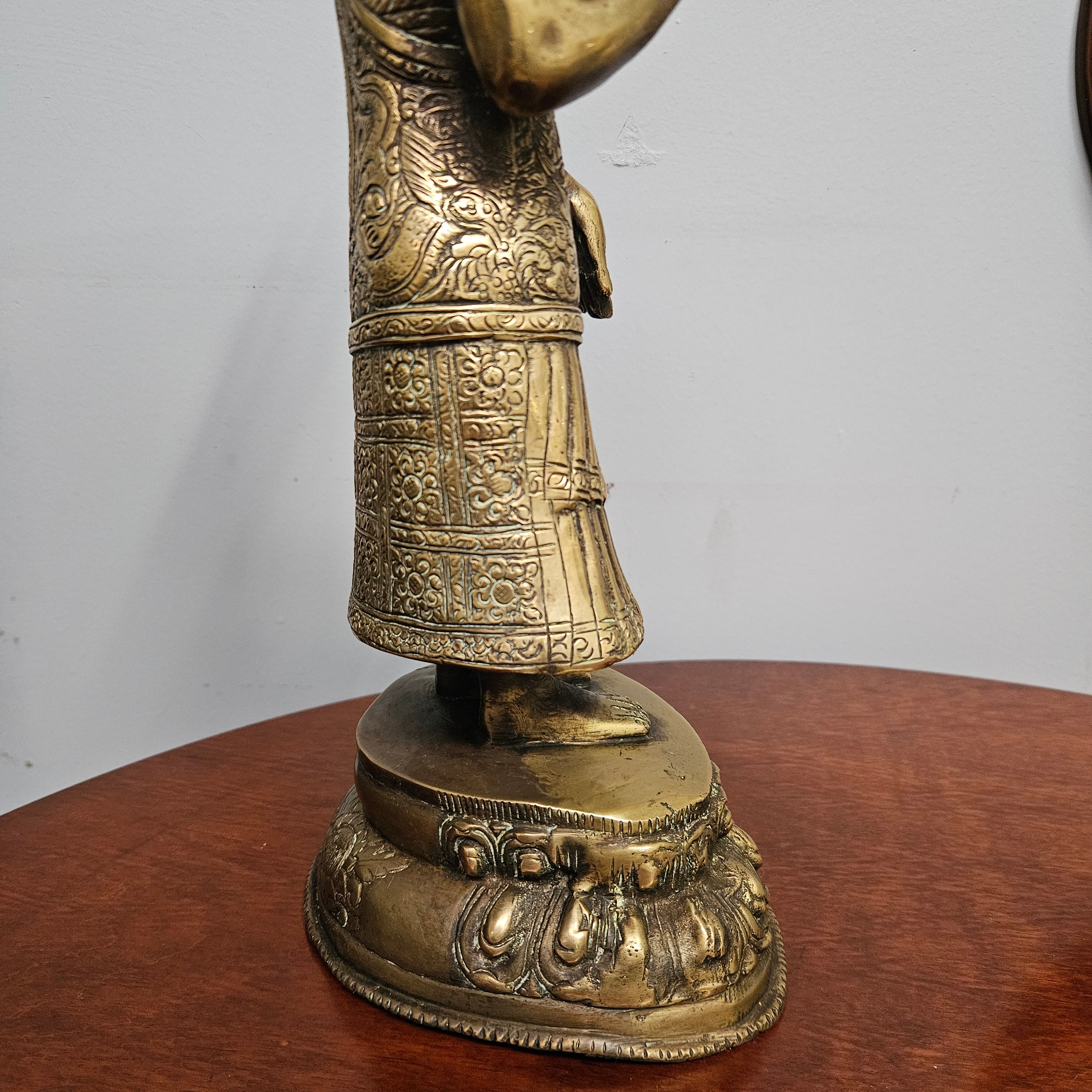Antique Tibetan Bronze Dipankara Buddha Statue