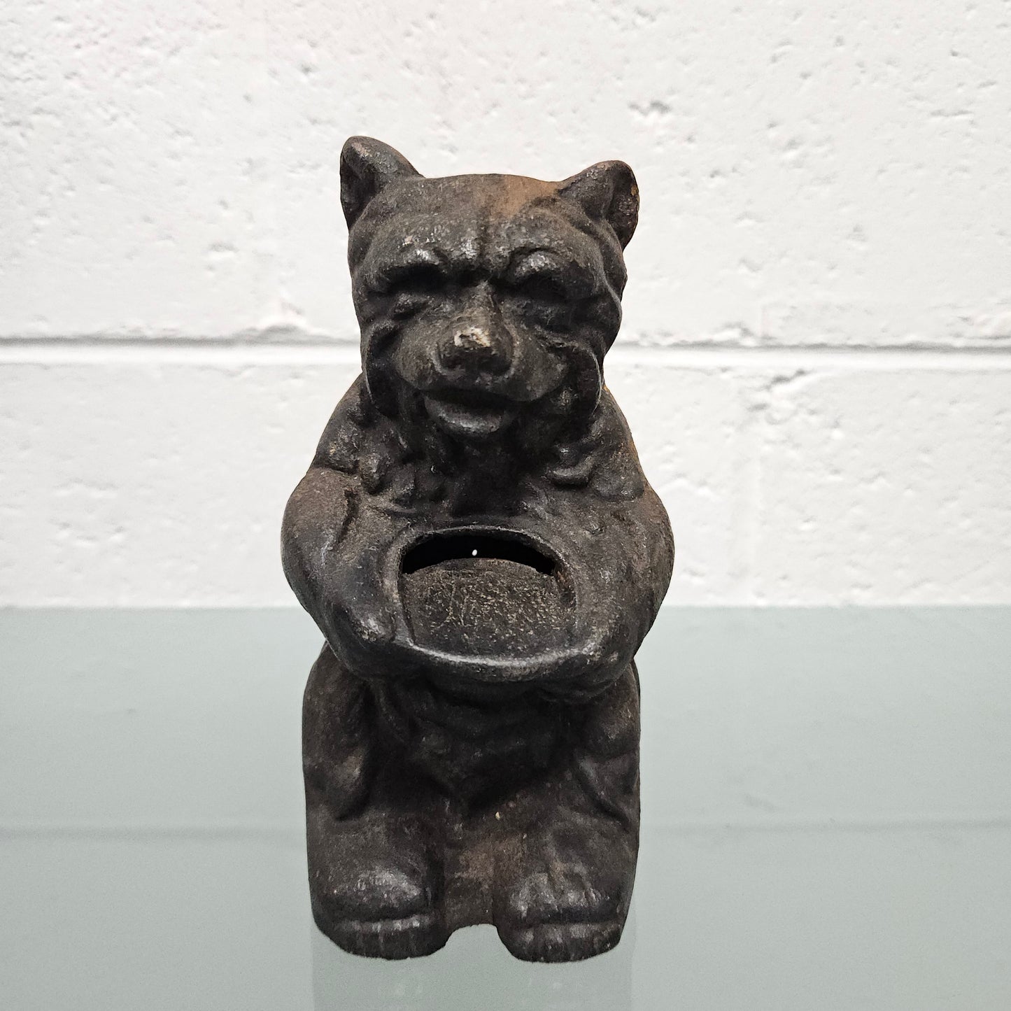 Vintage Cast Iron Bear Money Box