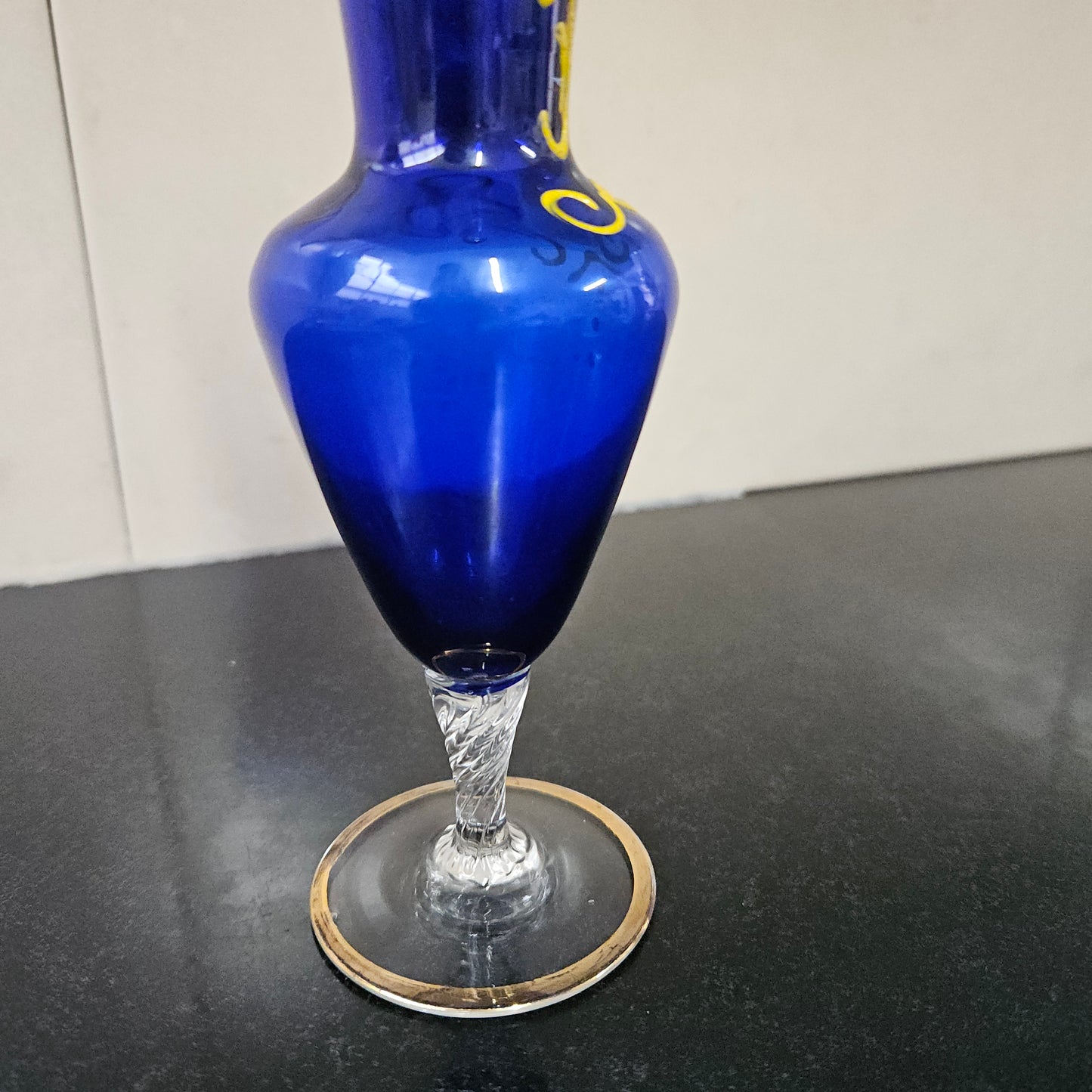 Cobalt Gilt & Enamel Vase