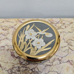 Japanese 'The Art Of Chokin' 24K Gold Edged Engraved Trinket Box | Antique & Vintage | Moonee Ponds Antiques | Australia Wide Delivery