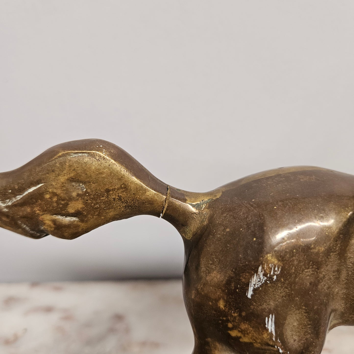 Vintage Bronze Prancing Horse