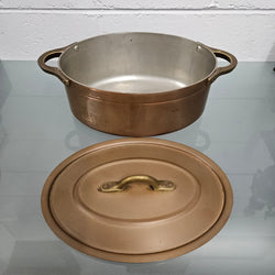 Antique Large Brass Handled & Copper Tin Lined Pot | Antique & Vintage | Moonee Ponds Antiques | Australia Wide Delivery