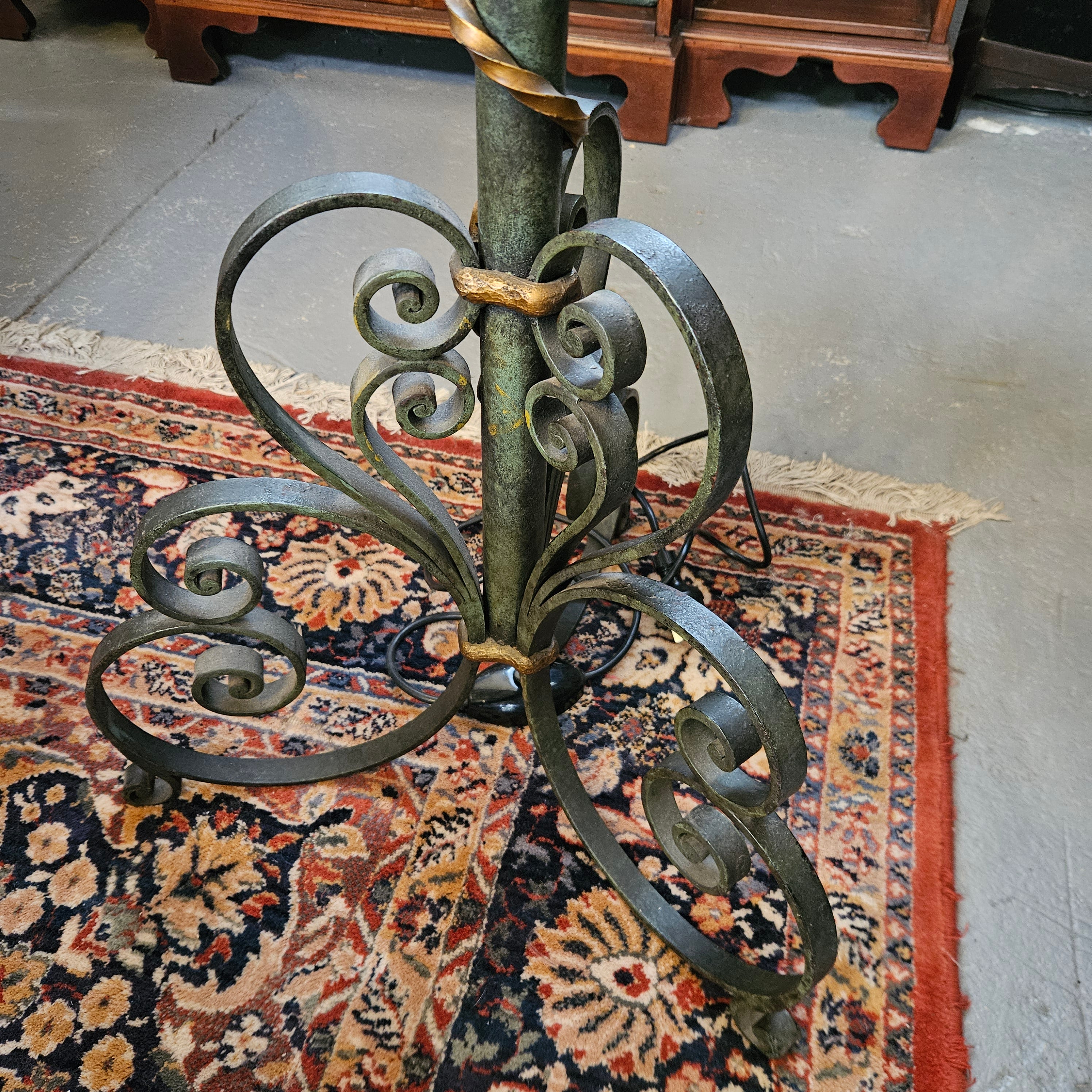 Eccentric French Wrough Iron Floor Lamp | Antique & Vintage | Moonee Ponds Antiques | Australia Wide