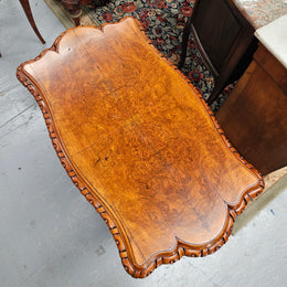 Stunning Victorian Figured Walnut Occasional/Side Table Circ 1860's