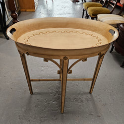 Vintage Gilt Metal & Hand Painted Drinks Serving Table | Antique & Vintage | Moonee Ponds Antiques | Australia Wide Delivery
