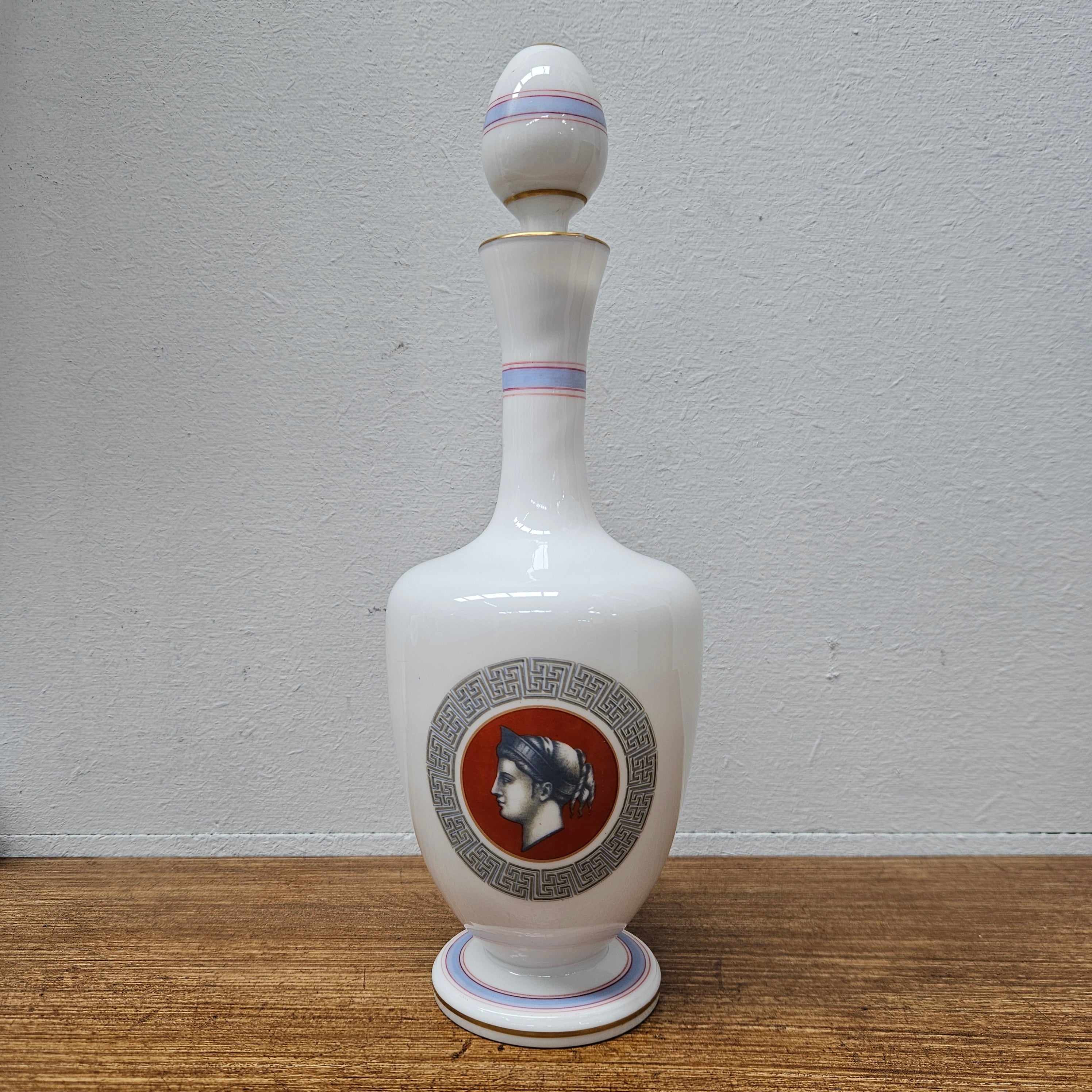 French Opaline Glass Carafe 'Empire Style' | Antique & Vintage | Moonee Ponds Antiques | Australia Wide Delivery