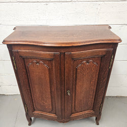Elegant Louis XV Style French Oak Two Door Side Cupboard | Antique & Vintage | Moonee Ponds Antiques | Australia Wide Delivery