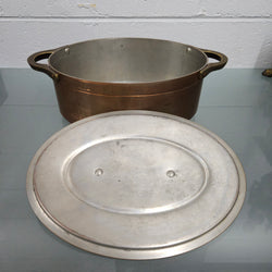 Antique Large Brass Handled & Copper Tin Lined Pot | Antique & Vintage | Moonee Ponds Antiques | Australia Wide Delivery
