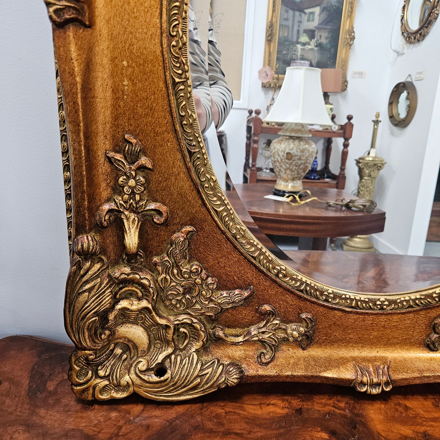 Vintage Decorative Gilt Mirror