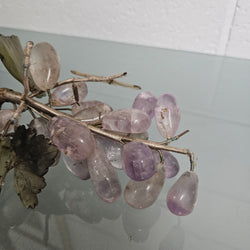 Vintage Cluster Of Amethyst & Jade Grapes & Leaves | Antique & Vintage | Moonee Ponds Antiques | Australia Wide Delivery