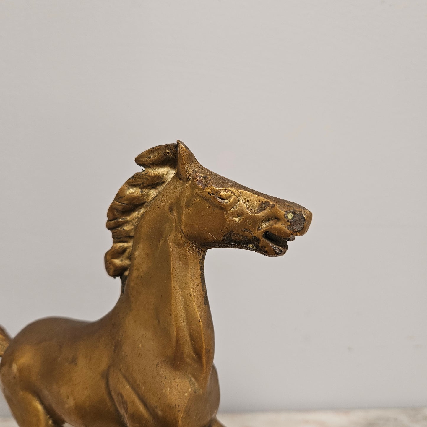 Vintage Bronze Standing Horse