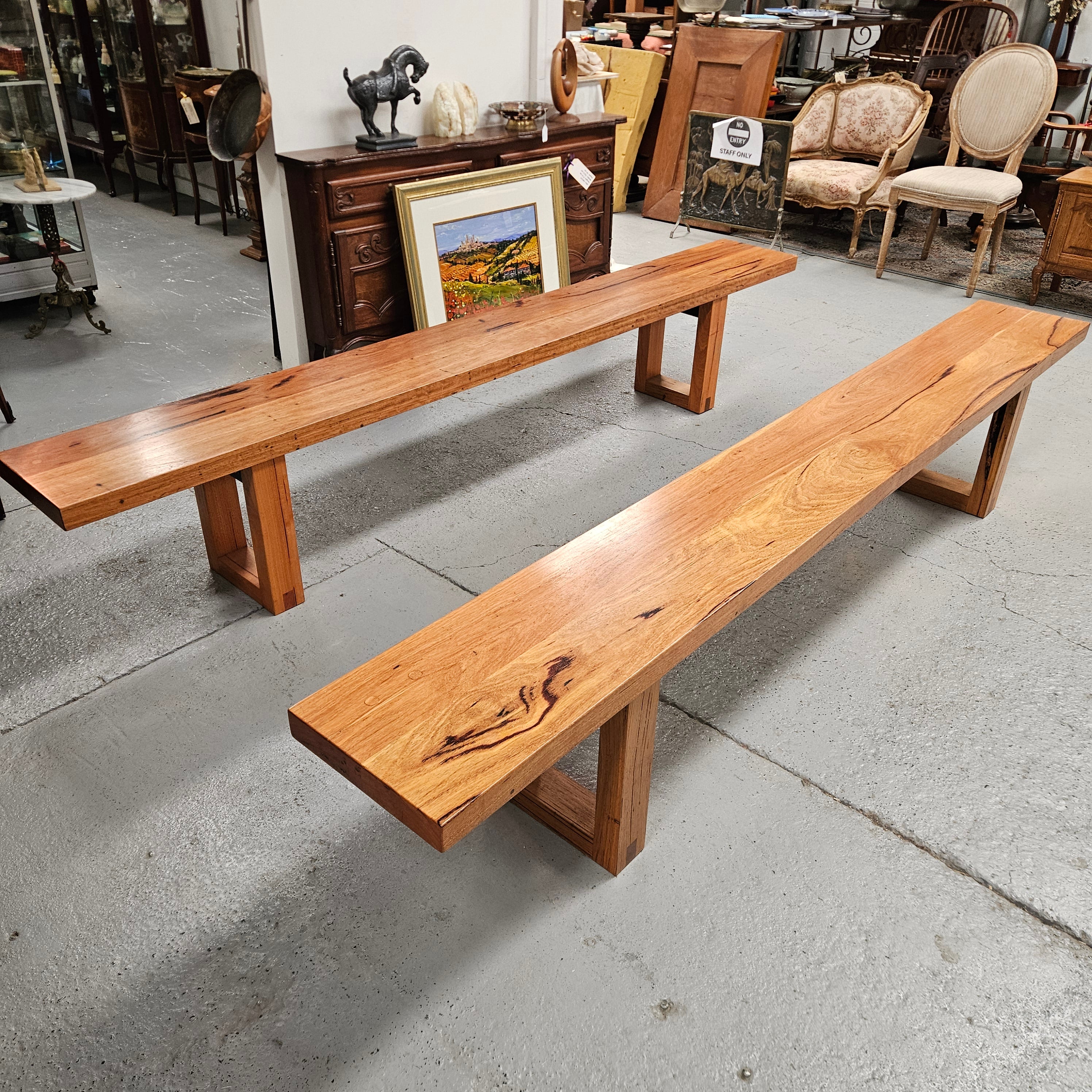 Stunning Reclaimed Blue Gum Bench Seat | Antique & Vintage | Moonee Ponds Antiques | Australia Wide Delivery