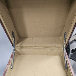 Portable Leather Filing Cabinet / Side Table