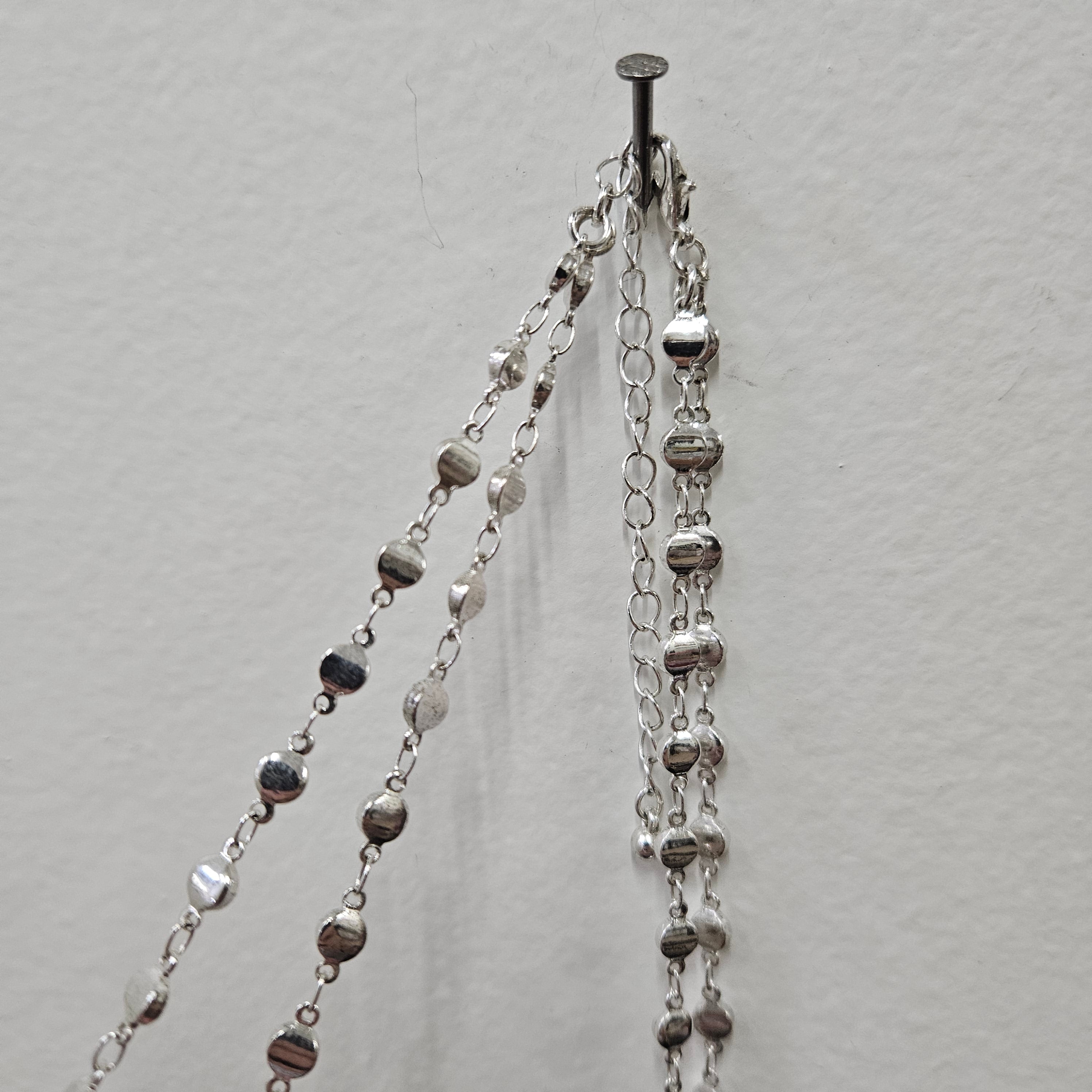 Vintage Silver Plated Double Strand Long Necklace | Antique & Vintage | Moonee Ponds Antiques | Australia Wide Delivery