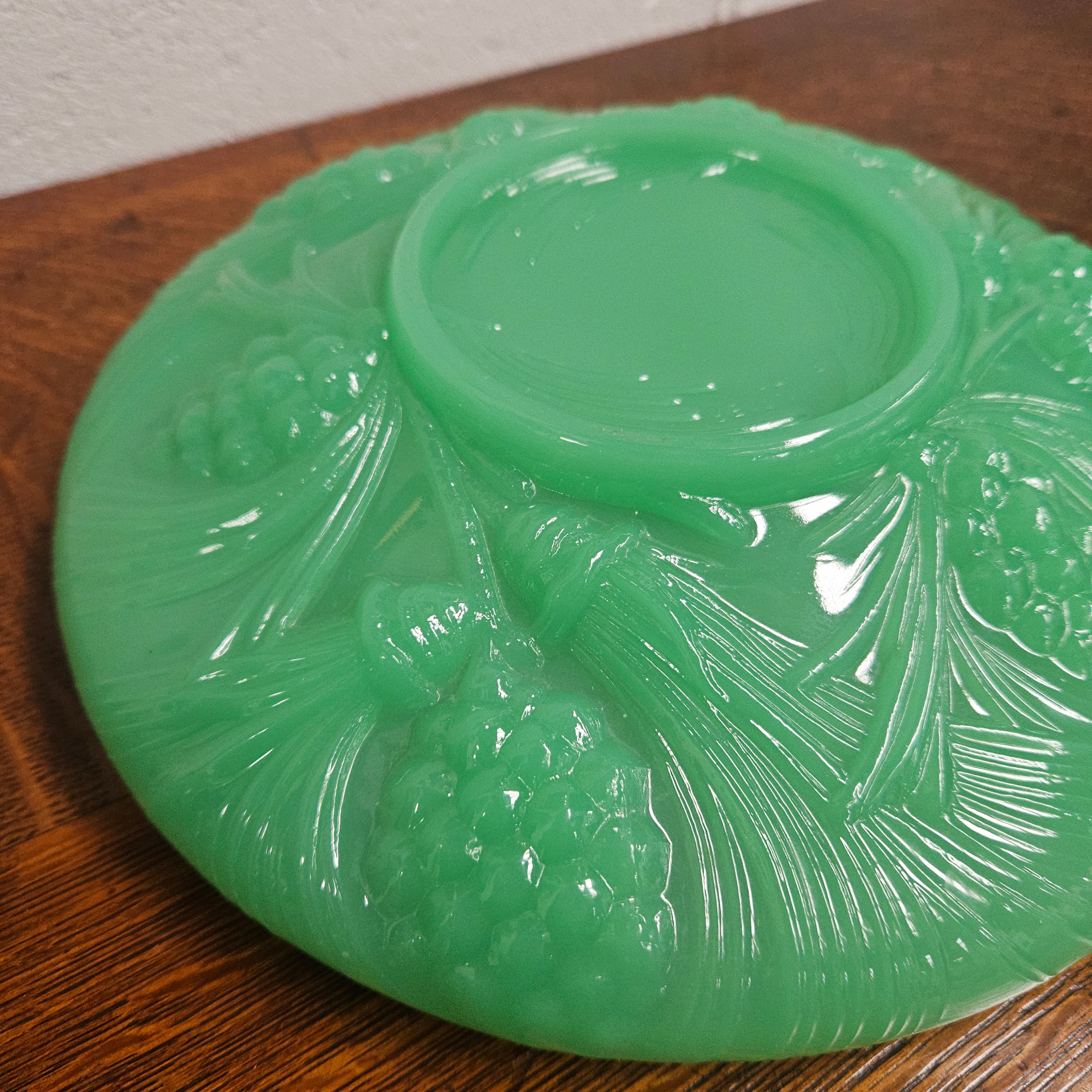 Green Pressed Glass Bowl by James A. Jobling & Co. | Antique & Vintage | Moonee Ponds Antiques | Australia Wide Delivery