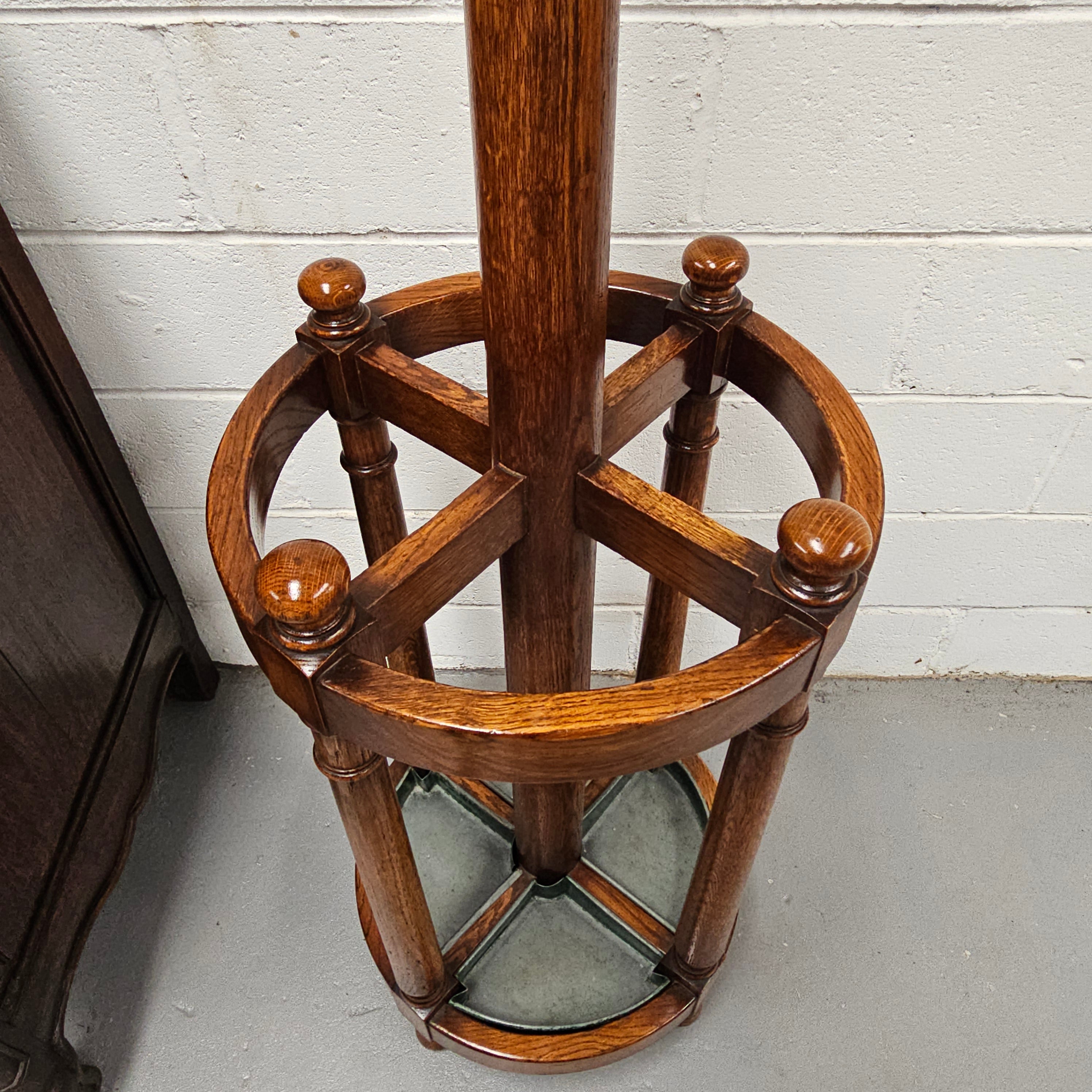 Edwardian Oak Hat/Coat/Umbrella Stand | Antique & Vintage | Moonee Ponds Antiques | Australia Wide Delivery