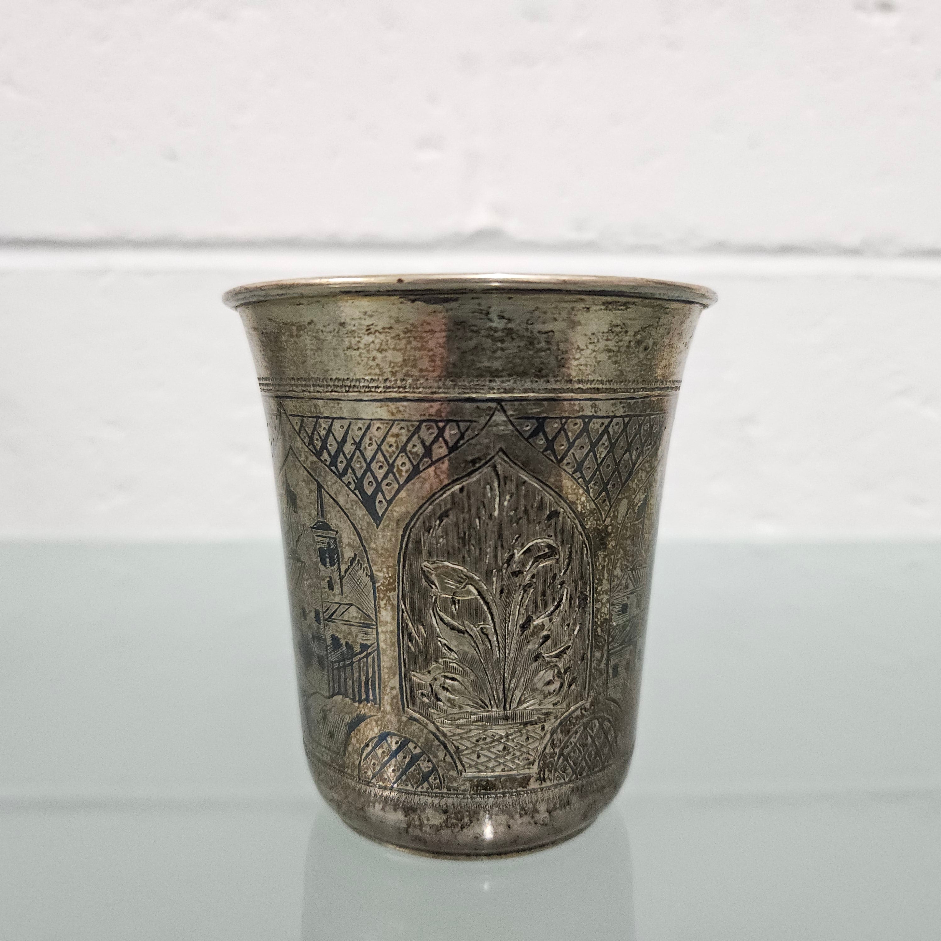 Russian Silver Niello Cup BC1874 | Antique & Vintage | Moonee Ponds Antiques | Australia Wide Delivery