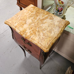 Louis XV Style Marble Top Bedside Table | Antique & Vintage | Moonee Ponds Antiques | Australia Wide Delivery