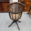 Antique Cane & Oak Office Desk Chair | Antique & Vintage | Moonee Ponds Antiques | Australia Wide Delivery