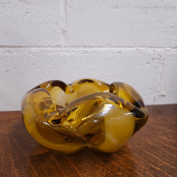 Amber Murano Glass Bowl | Antique & Vintage | Moonee Ponds Antiques | Australia Wide Delivery
