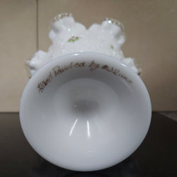 Fenton Hand Painted & Signed Comport | Antique & Vintage | Moonee Ponds Antiques | Australia Wide Delivery