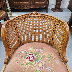 French Oak Louis XV Style Tapestry Upholstered Fauteuil | Antique & Vintage | Moonee Ponds Antiques | Australia Wide Delivery