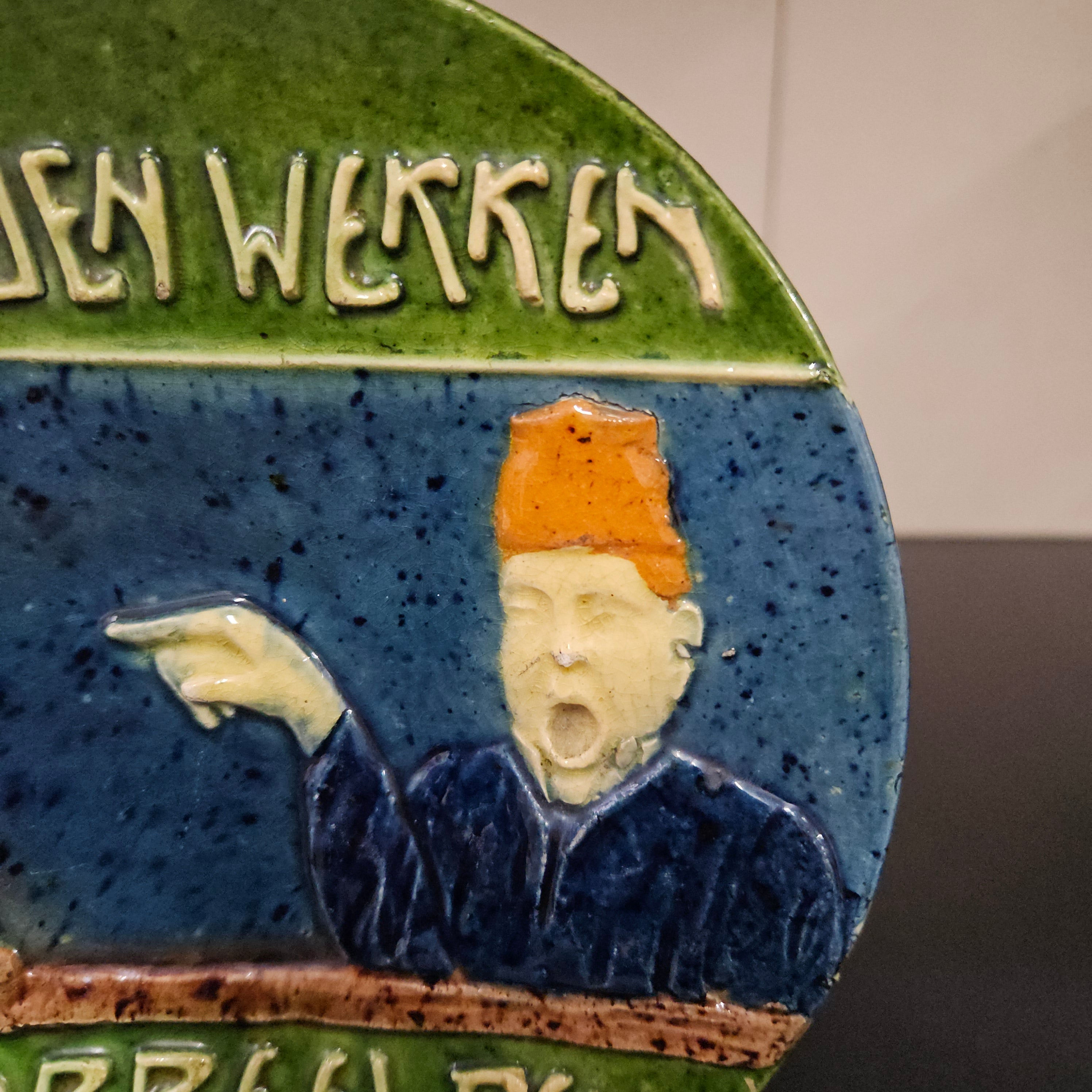 Rare Dutch Pottery Plate C1920's | Antique & Vintage | Moonee Ponds Antiques | Australia Wide Delivery