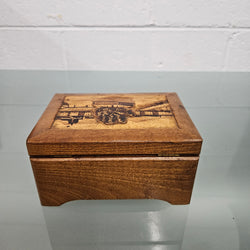 Vintage Wooden Carved Music Jewellery Box | Antique & Vintage | Moonee Ponds Antiques | Australia Wide Delivery
