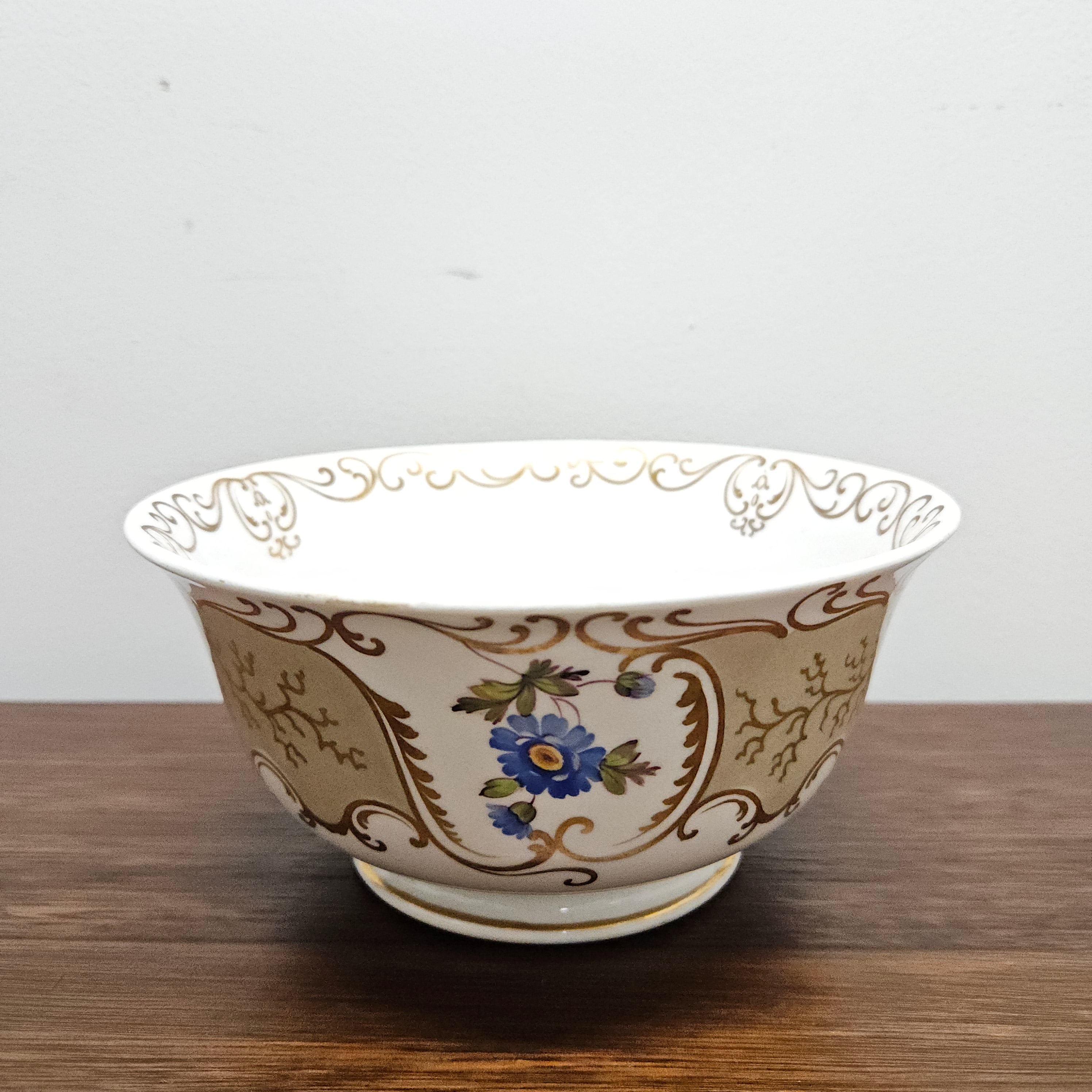 Large Hand Painted Early 19th Century Bowl A/F | Antique & Vintage | Moonee Ponds Antiques | Australia Wide Delivery