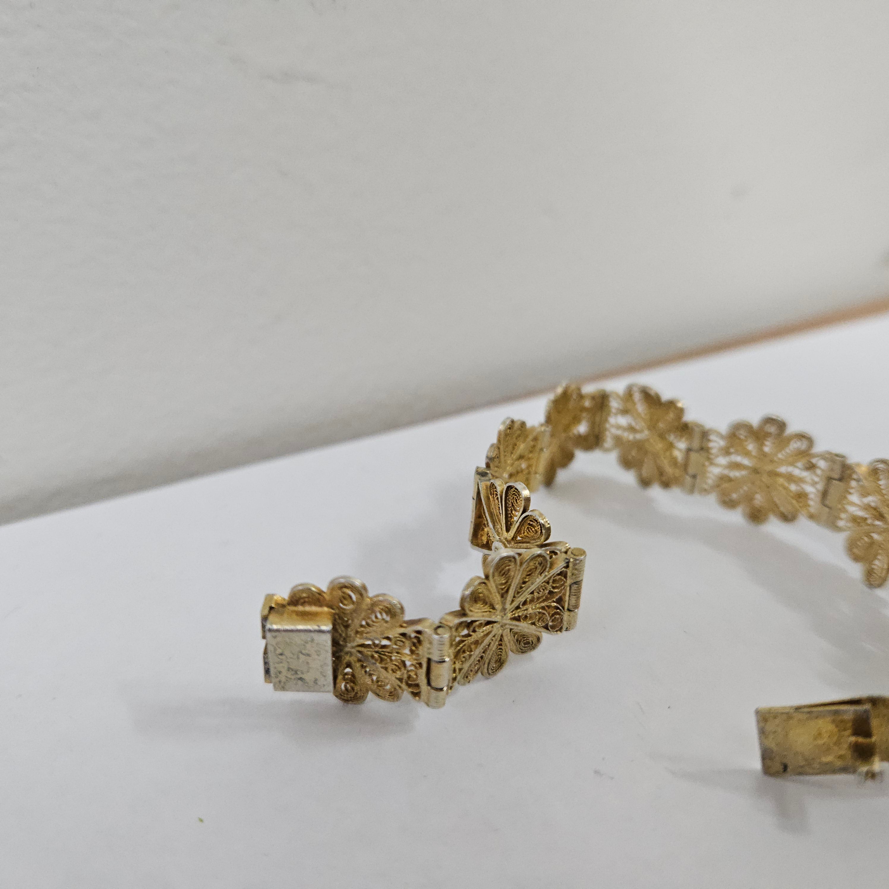 Pretty Silver Gilt Wire Bracelet | Antique & Vintage | Moonee Ponds Antiques | Australia Wide Delivery