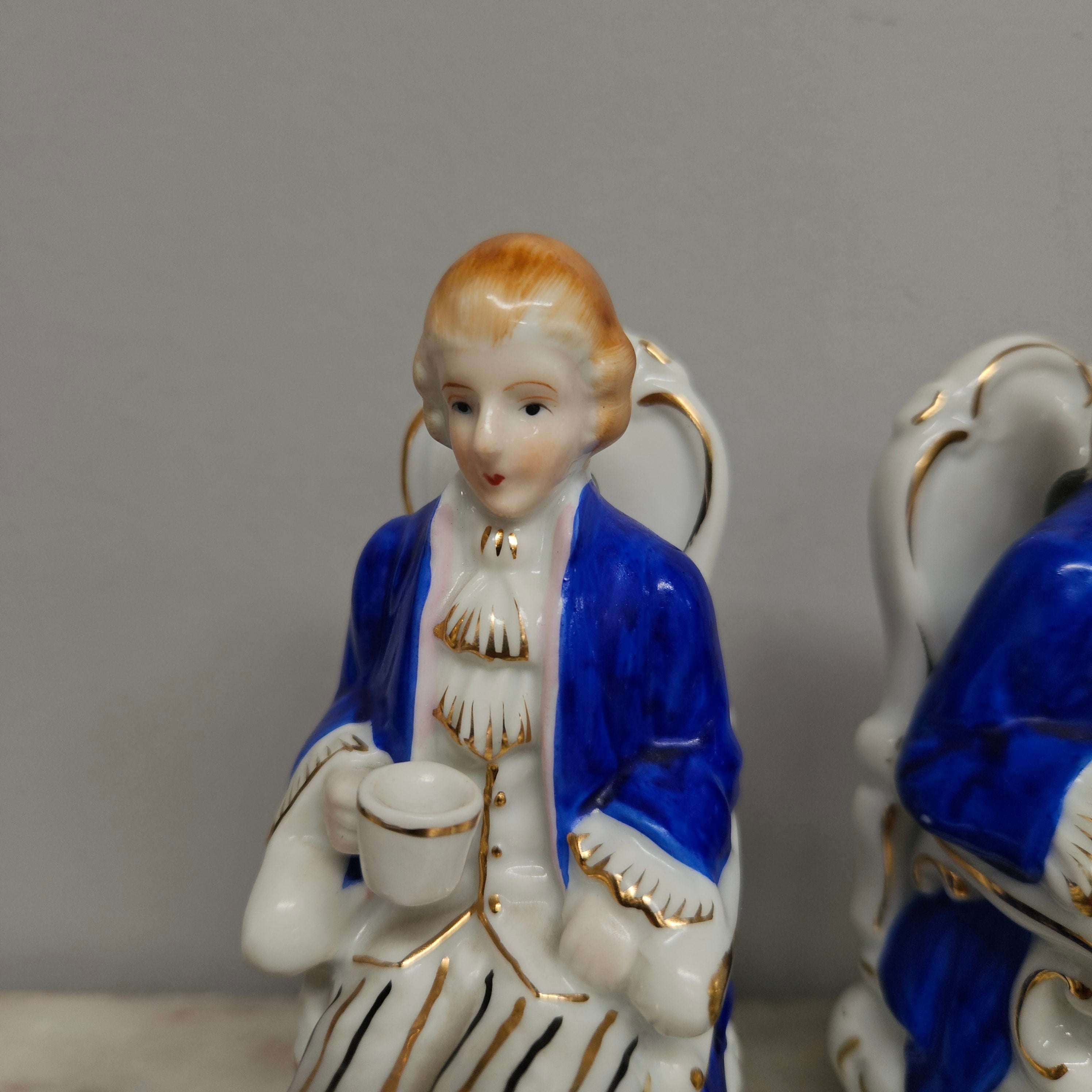 Pair of Vintage Porcelain Bookends