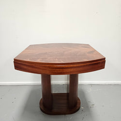 Art Deco Flame Mahogany Centre Table | Antique & Vintage | Moonee Ponds Antiques | Australia Wide Delivery