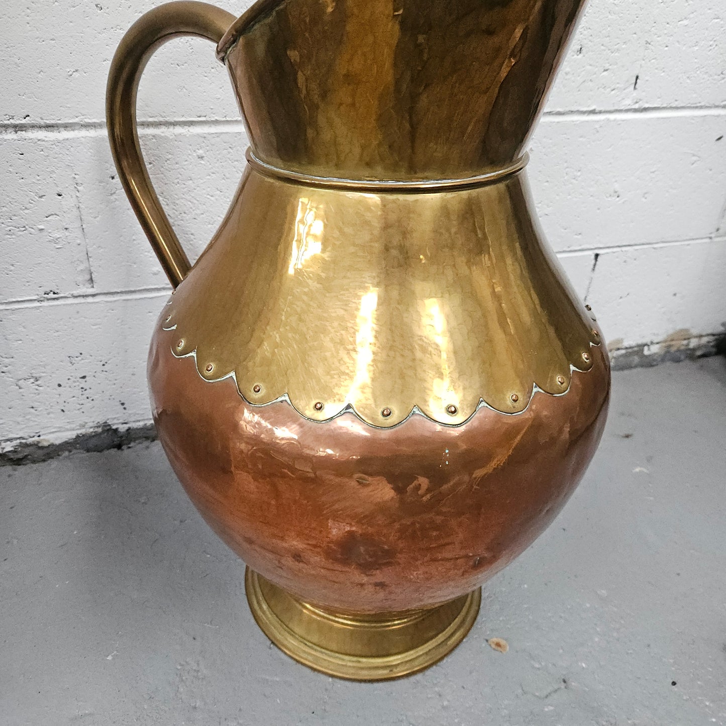 Copper and Brass French Jug