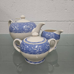 Queens English "Albertine" 3 Piece Teaset | Antique & Vintage | Moonee Ponds Antiques | Australia Wide Delivery