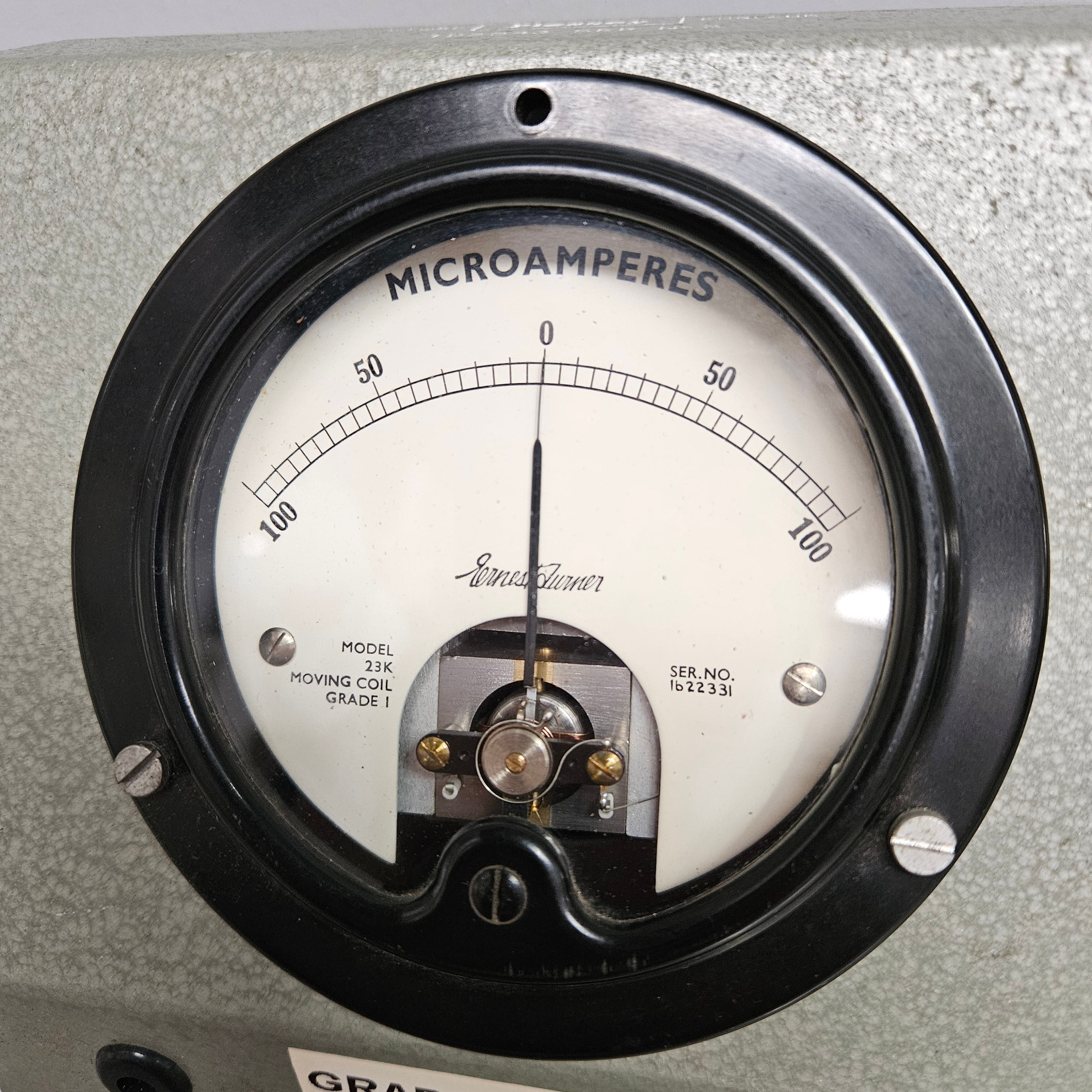 Vintage Plessey Ampere Meter In Case