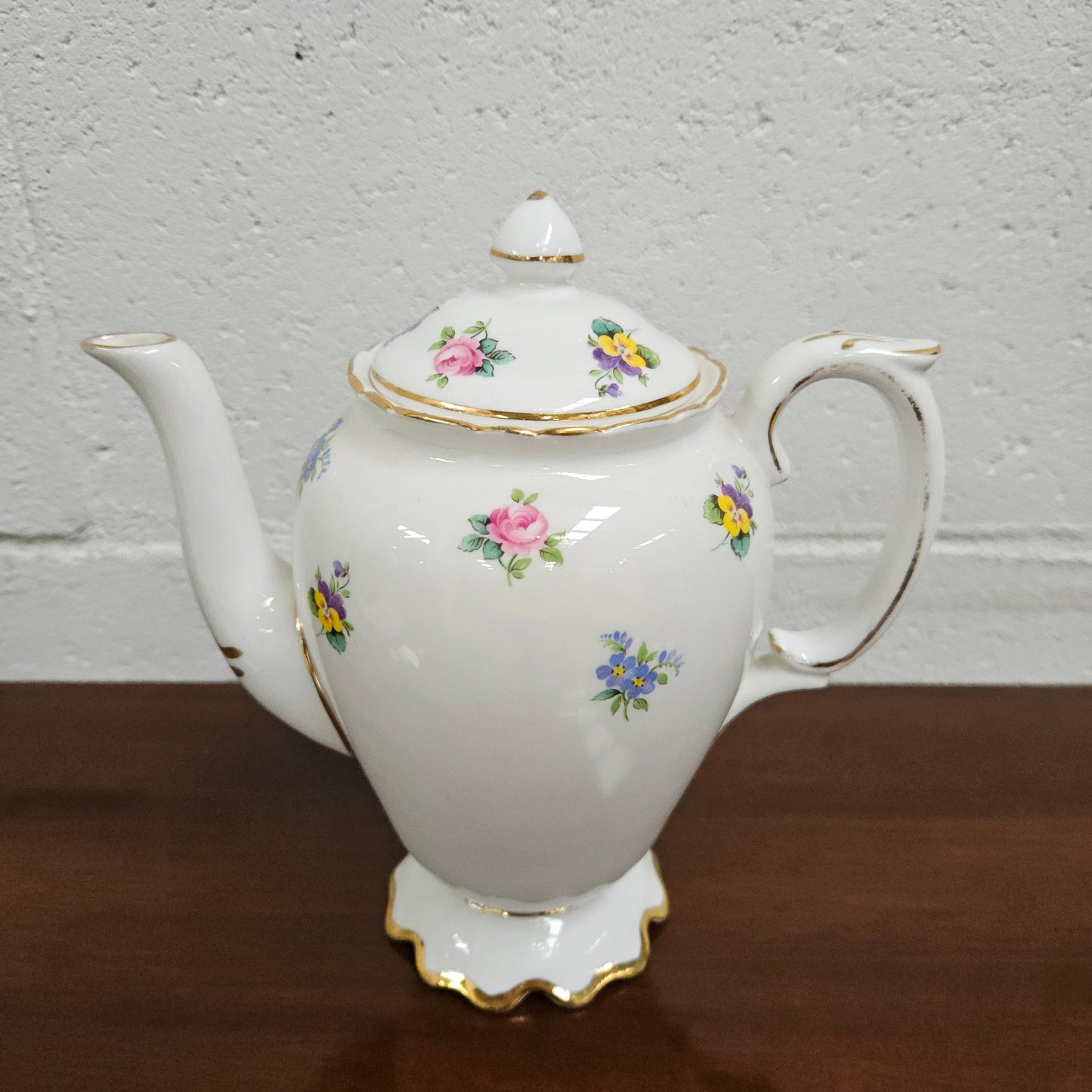 Antique Crown Staffordshire Coffee Pot