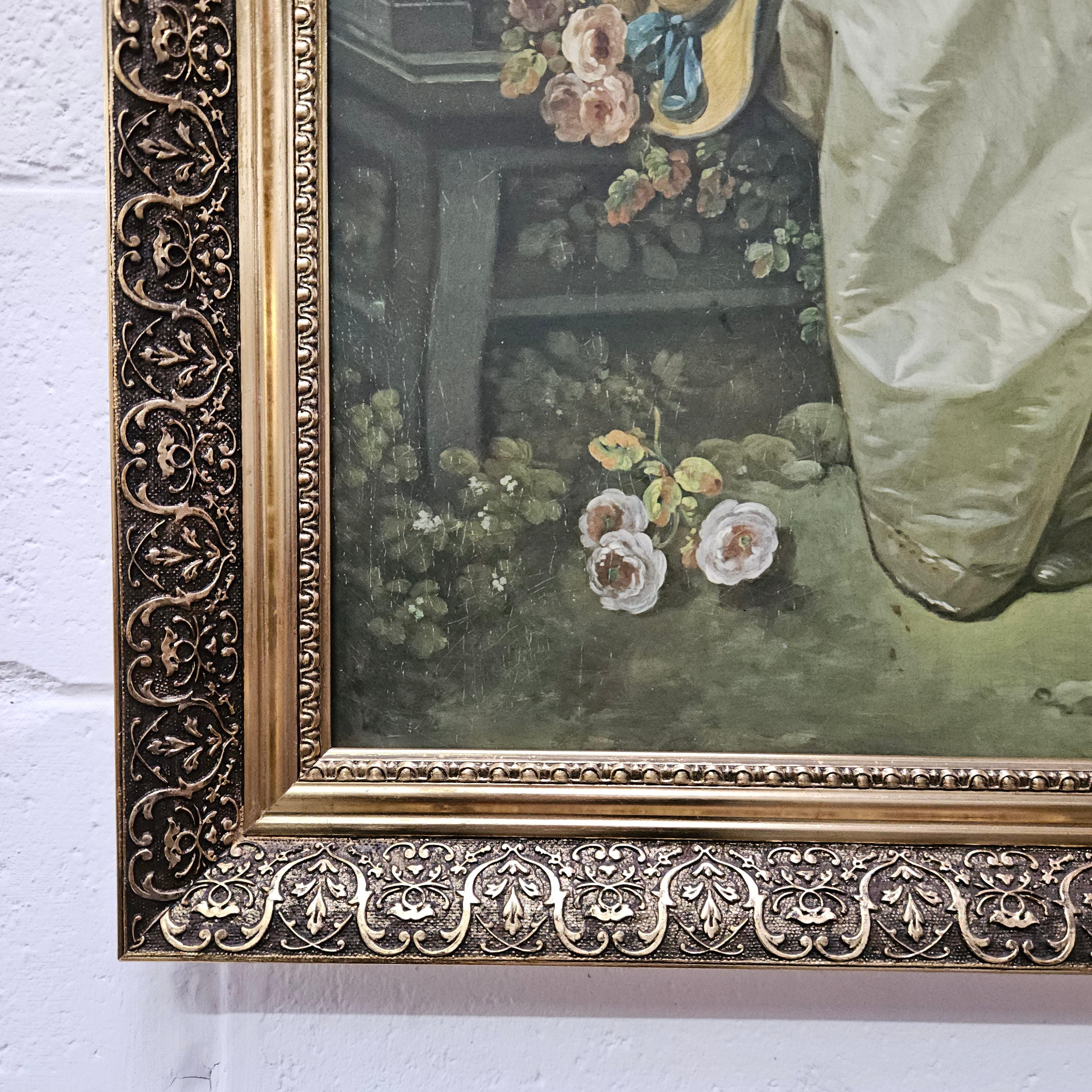 Decorative Framed Madame Bergeret Print | Antique & Vintage | Moonee Ponds Antiques | Australia Wide Delivery