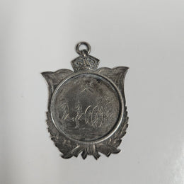 Rare Antique Sterling Silver Fireman's Medal 1914