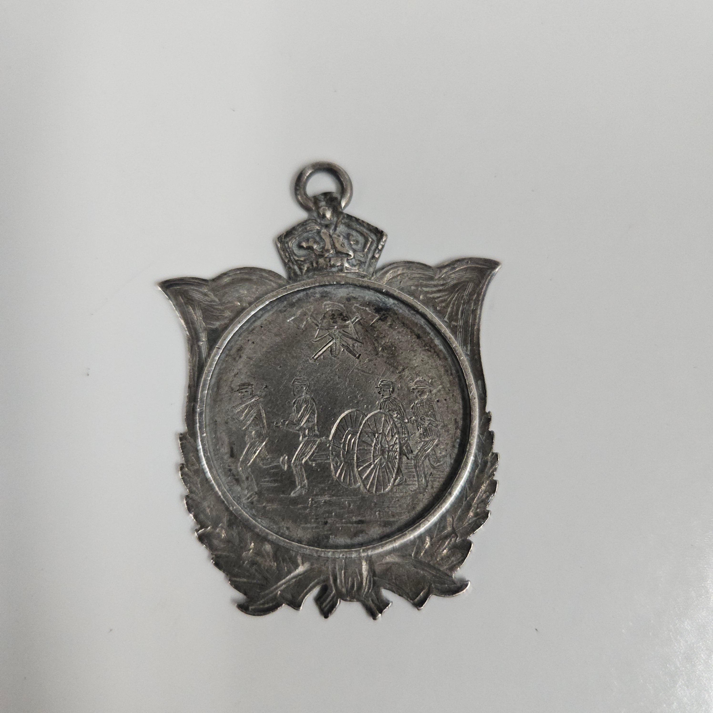 Rare Antique Sterling Silver Fireman's Medal 1914 | Antique & Vintage | Moonee Ponds Antiques | Australia Wide Delivery