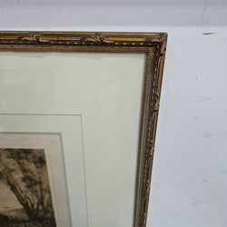 Signed Aquatint Etching Sunrise by Henry Van Raalte | Antique & Vintage | Moonee Ponds Antiques | Australia Wide Delivery