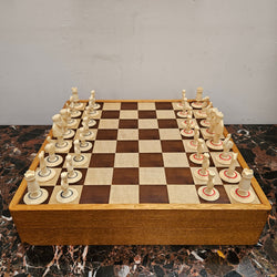 Antique Carved & Stained Ivory Chess Set | Antique & Vintage | Moonee Ponds Antiques | Australia Wide Delivery