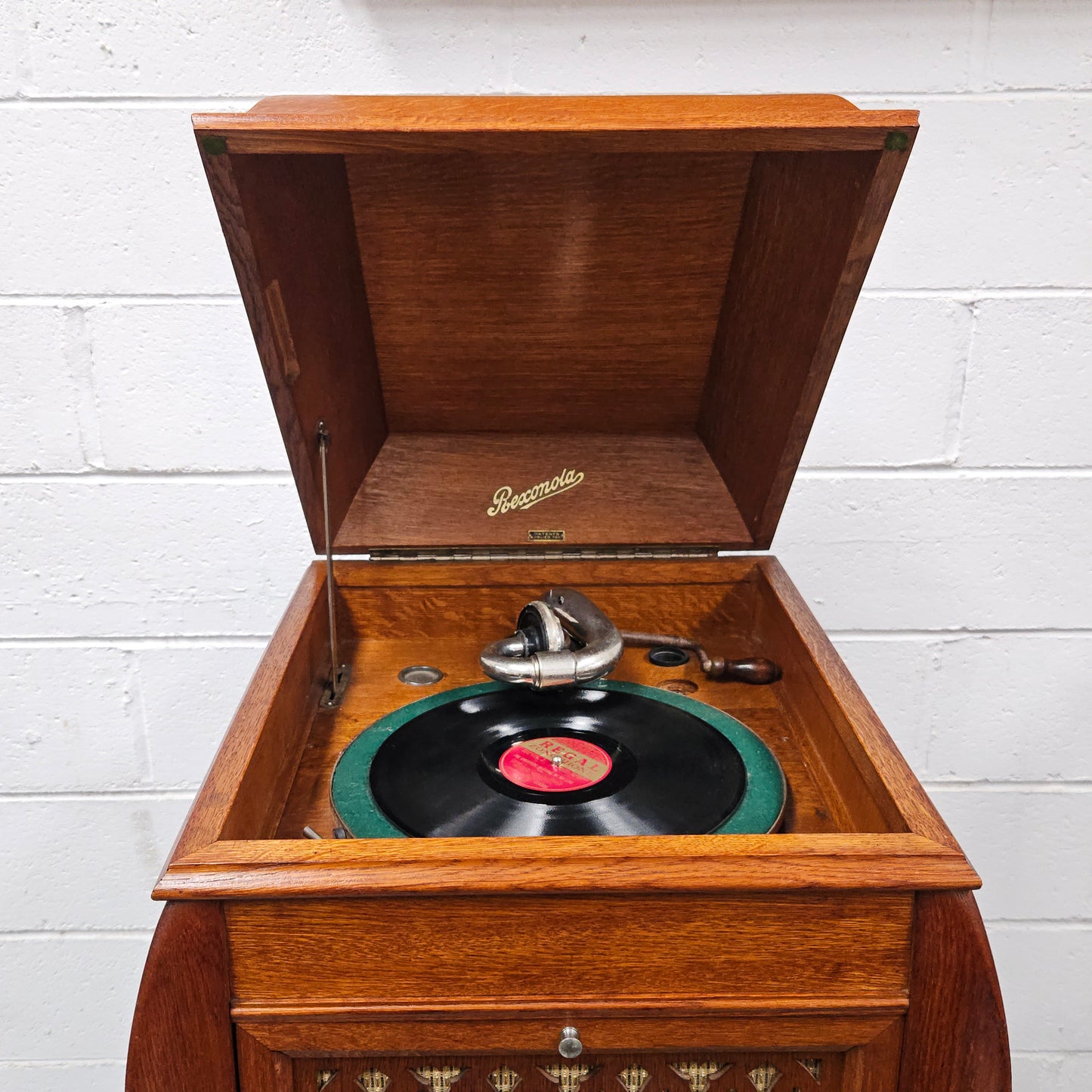 Vintage Oak Cased Gramophone
